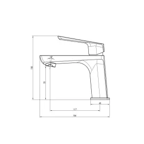 Змішувач для умивальника TOPAZ LEXI TL 21201-H57-W на гайці, Білий глянець ,шланги TAQ-M1055,D25 №7