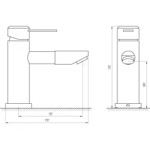 Смеситель для умывальника Globus Lux WIEN SBT2-101N №5