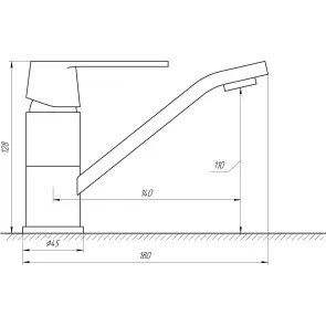Смеситель для умывальника Globus Lux Laguna GLA-0203MQ-10-BB №5
