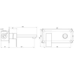 Змішувач для умивальника Globus Lux Milano GLM-204-SMART №2