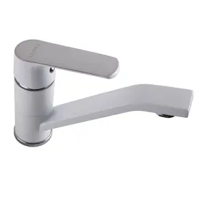 Змішувач для умивальника Globus Lux Laguna GLA-0203MQ-7-WHITE №4