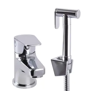 Смеситель для умывальника TOPAZ CAPRI TCA-15206-H43 гигиен. с стоп-лейкой, встроенный клапан,D35 №4