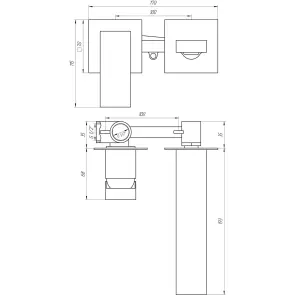 Смеситель для умывальника TOPAZ LEXI TL 21235-H57A-W №7