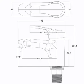 Смеситель для умывальника Globus Lux Solly GLSO-0401HL №6