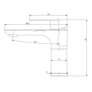 Смеситель для умывальника Globus Lux Swiss SQW-101-GP №4