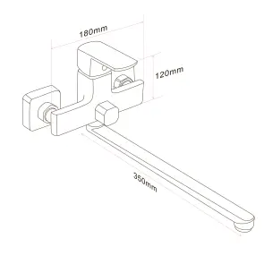 Смеситель для ванны Globus Lux ALFA GLAL-0208N №8