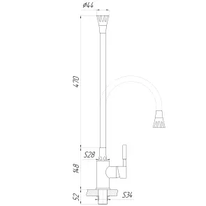 Змішувач для кухні Globus Lux Lazer GLLR-0203SA-8-G03 №8