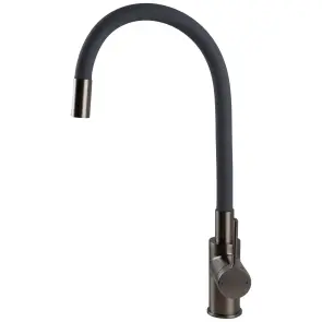 Змішувач для кухні TOPAZ MODERNO TMD-8853-H78A-PVD-GR №5
