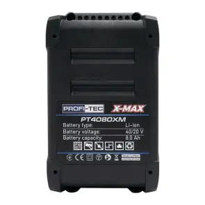 Акумуляторна батарея PROFI-TEC PT4080XM X-MAX для PCWM16040 (40 В | 20 В, 8.0 Аг) №7