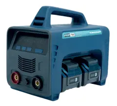 Аккумуляторный сварочный аппарат PROFI-TEC PCWM12040PP, 80V (2×PT4040PP (4.0 Aч), двухпортовое зарядное устройство QBCD40/4PP dual quick
