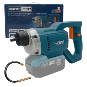 Аккумуляторный вибратор для бетона PROFI-TEC PCV1535 (без аккумулятора и зарядного устройства) №27