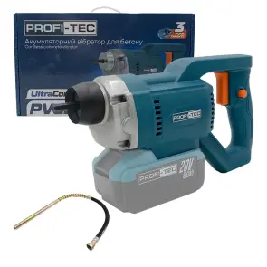 Аккумуляторный вибратор для бетона PROFI-TEC PCV1535 (без аккумулятора и зарядного устройства) №29