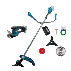 Акційний комплект PROFI-TEC: Акумуляторна коса PGT4540 (40 В (2×20 В + акумуляторні ножиці-кущорізи PHT1110 + батарея 2×PT2040VX, ЗП BC20V, коробка) №1