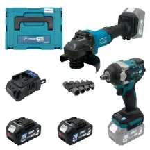 Аккумуляторный набор инструментов PROFI-TEC Combo Set 2/7 POWERLine (DGA201BL, DTW500BL) (2×PT2040MP (4.0 Ач), зарядное устройство)