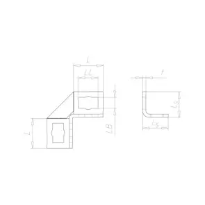 Соединитель угловой VARIFIX®, 90°, с 4 продолговатыми отверстиями - C2C №2