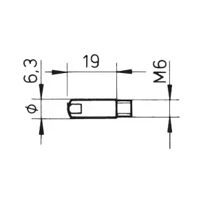 Токопроводящий наконечник MB 15 AK №2
