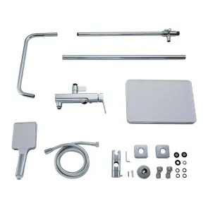 Душевая система FRAP F2484, 3 функции, хром №5