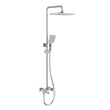 Душевая система FRAP F2487, 3 функции, клавиш. переключ., хром