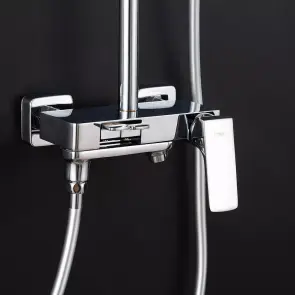 Душевая система FRAP F2487, 3 функции, клавиш. переключ., хром №2