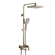 Душевая система FRAP F2476-3, 3 функции, золотой сатин