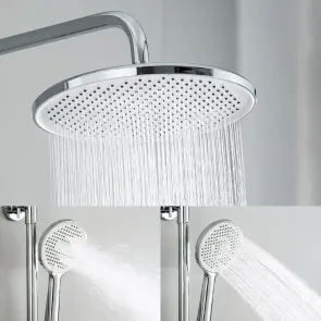 Душевая система FRAP F2488 с поворотным изливом, 3 функции, латунь, хром №2