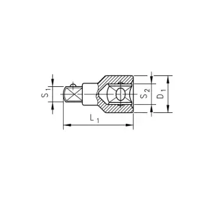 Переходник 1/2"-3/8" 38 мм №2