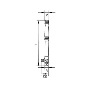 Вороток шарнирный 1/4" WURTH 150 мм №2