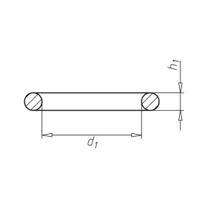 Кільце ущільнююче Perbunan70 6,00X2,00 №2
