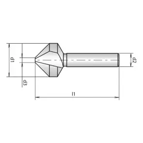 Зенковка WURTH зеленая HSCO 90° Ø8,3мм ZEBRA 1 шт. №2