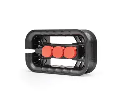 Тримач кабелів QBRICK SYSTEM CUSTOM CABLE WINDER WITH ELECTRICAL STRIP з розетками (кабель у комплект не входить) (333х197х92мм)