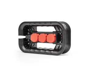 Тримач кабелів QBRICK SYSTEM CUSTOM CABLE WINDER WITH ELECTRICAL STRIP з розетками (кабель у комплект не входить) (333х197х92мм) №1