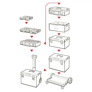 Ящик для інструментів QBRICK SYSTEM ONE 450 2.0 BASIC (585х385х422мм) (5901238245902) №2