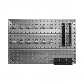 Щит для зберігання інструментів QBRICK SYSTEM Tool Wall Panel - Basic в комплекті з гачками, полицею для тримання викруток (5901 №1