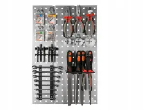 Щит для зберігання інструментів QBRICK SYSTEM Tool Wall Panel - Basic в комплекті з гачками, полицею для тримання викруток (5901 №2