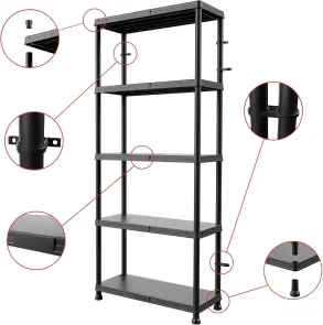 Система стелажів QBRICK SYSTEM REGULAR 74/32см, 5 полиць, 100кг (5901238261872) №2
