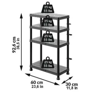 Система стелажів QBRICK SYSTEM REGULAR Mix 60/30см, 4 полки, 100кг (5901238263272) №3