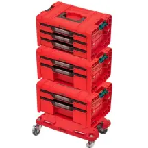 Набор ящиков QBRICK SYSTEM PRO RED DRAWER WORKSHOP SET 6, 2.0 RED ULTRA HD CUSTOM мобильный шкаф (525x345x885мм) (5901238258353)