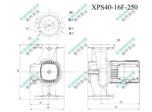 Циркуляційний насос Shimge XPS40-16F-250 №3