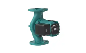 Насос циркуляционный SHIMGE XPS50-16F-280, 380В, мокрый ротор, Hmax 17м, Qmax 330л/мин, DN50, 280мм, 1,3кВт, фланец №1