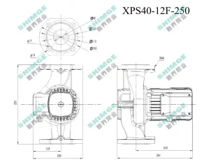 Циркуляційний насос Shimge XPS40-12F-250 №3