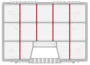 Органайзер для мелких деталей, 16", 390x290x65, NORT, KNO40307T, Kistenberg №3