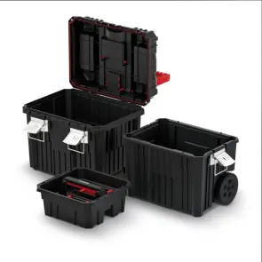 Ящик для інструментів на колесах, 18", 450x360x640 + ручка, HEAVY tool box, KHVWM, Kistenberg №4