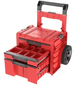 Ящик для інструментів на колесах, 20", 520x440x660, SYSTEM PRO Cart Plus Drawer 3 Red, SKRWQCP2PD3CZEPG001, QBRICK №3