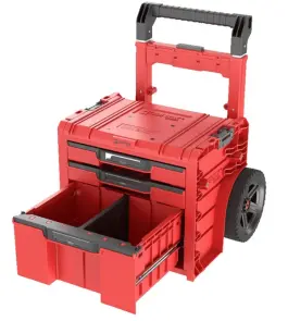 Ящик для інструментів на колесах, 20", 520x440x660, SYSTEM PRO Cart Plus Drawer 3 Red, SKRWQCP2PD3CZEPG001, QBRICK №4