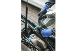 Перчатки рабочие Hoegert ZICHER HT5K768-9 утепленные с вспененным латексом темно-синие, 9 №2