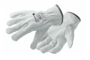 Перчатки рабочие Hoegert KINZIG HT5K734-10 кожаные белые, 10 №1
