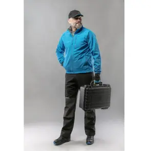 Куртка Hoegert BIESE HT5K256-L SoftShell 96% поліестер/4% еластан синя, L (52) №5