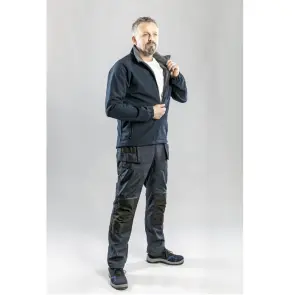 Куртка Hoegert BIESE HT5K255-S SoftShell 96% полиэстер/4% эластан темно-синяя, S (48) №5