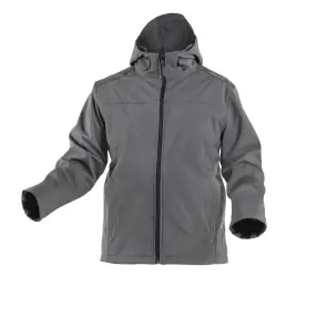 Куртка Hoegert INN HT5K254-S з капюшоном SoftShell 94% поліестер/6% еластан графіт, S (48) №1
