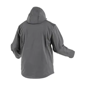 Куртка Hoegert INN HT5K254-2XL з капюшоном SoftShell 94% поліестер/6% еластан графіт, 2XL (56) №2